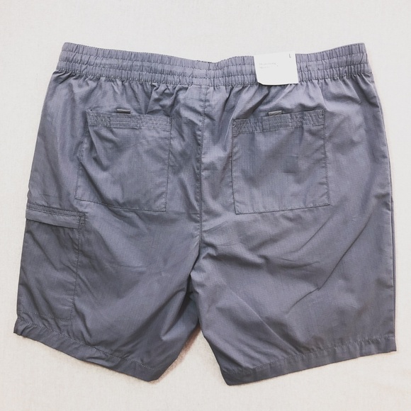 Grey Tech Drawstring Slim Fashion Short S L - Picture 4 of 8